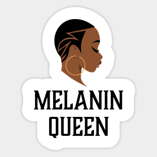 Melanin Queen, Black Woman, Black Girl Magic, African American Sticker